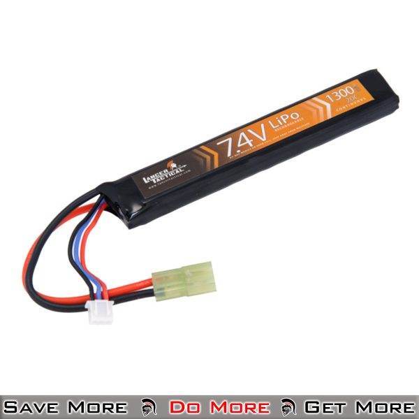 Lancer Tactical 7.4V Lipo 1300Mah Stick Battery