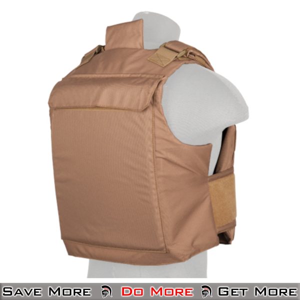 Lancer Tactical Vest Airsoft Vest Plate Carrier Back Angle