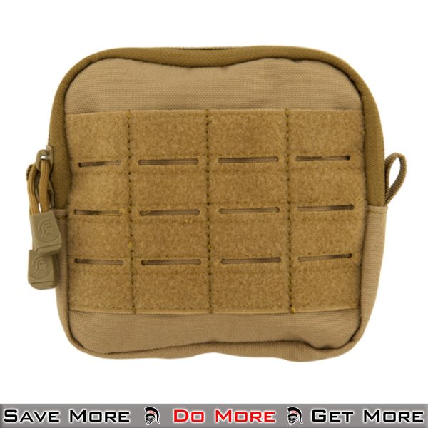 Lancer Tactical Enclosed Laser Cut M4 EMT Utility Pouch Tan Front