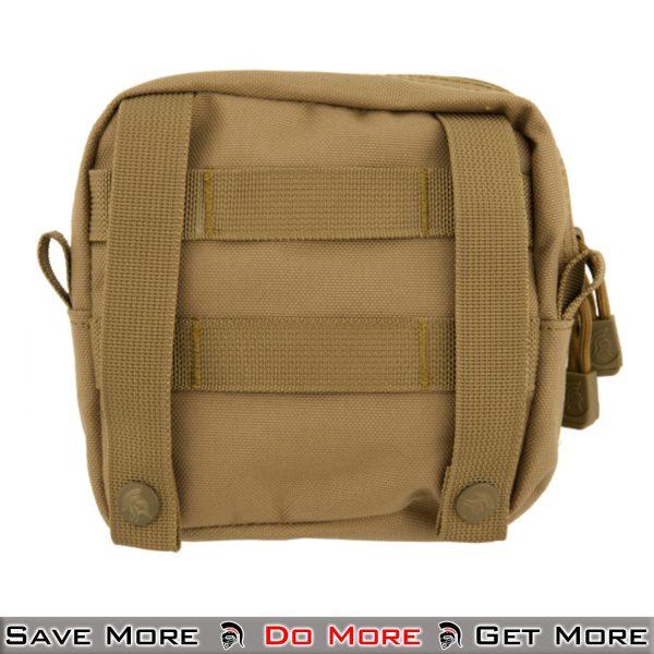 Lancer Tactical Enclosed Laser Cut M4 EMT Utility Pouch Tan Back