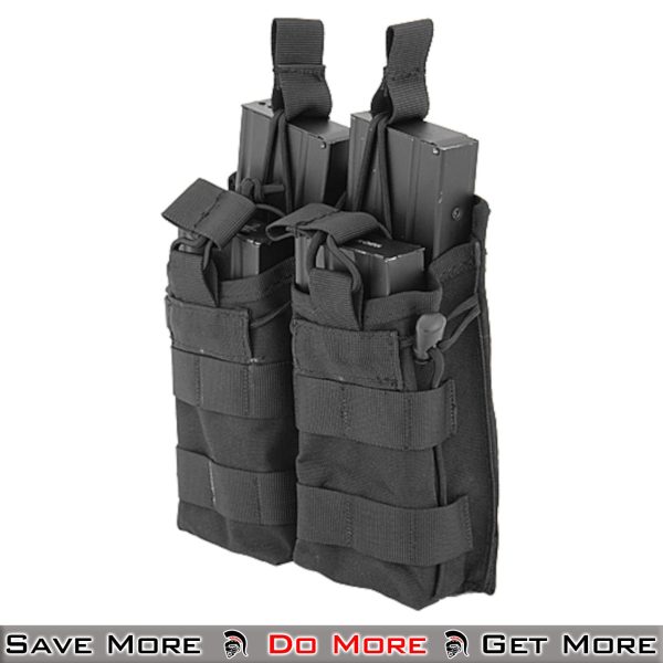 Lancer Tactical M4 / M16 Mag MOLLE Airsoft Pouches Side Angle