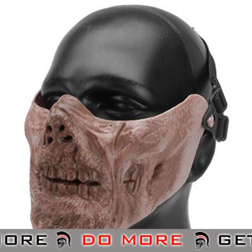 6mmProShop Iron Face Lower Half Mask "Zombie" - Dried Bone