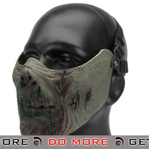 6mmProShop  Iron Face Lower Half Mask "Zombie" - Zombie II Face Masks- ModernAirsoft.com