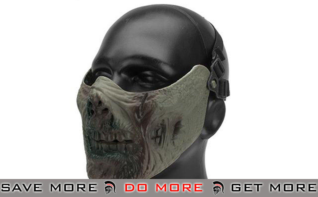 6mmProShop  Iron Face Lower Half Mask "Zombie" - Zombie II Face Masks- ModernAirsoft.com