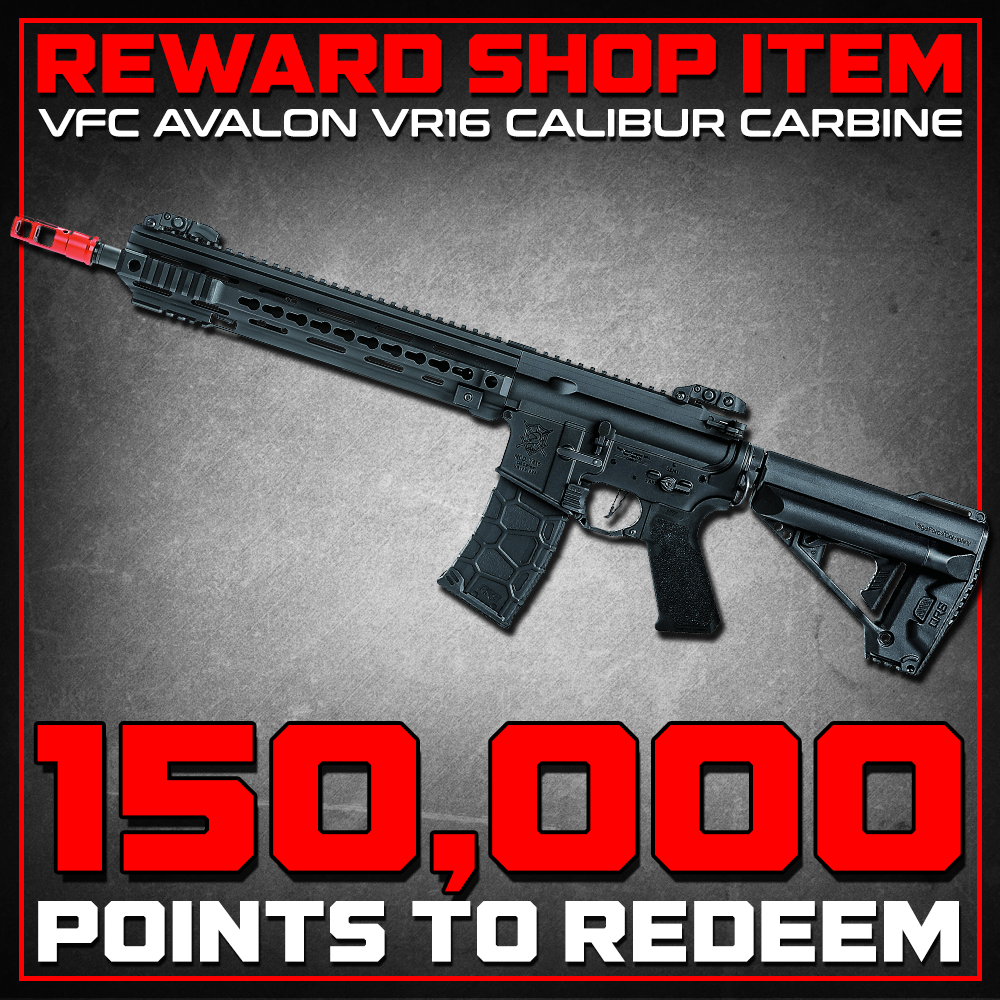 Reward Shop Item - Elite Force / VFC Avalon VR16 Calibur Full Metal Carbine M4 AEG Rifle w/ Keymod Handguard (Black) Airsoft Electric Gun- ModernAirsoft.com