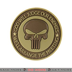 G-FORCE God Will Judge Our Enemies PVC Airsoft Velcro Morale Patch