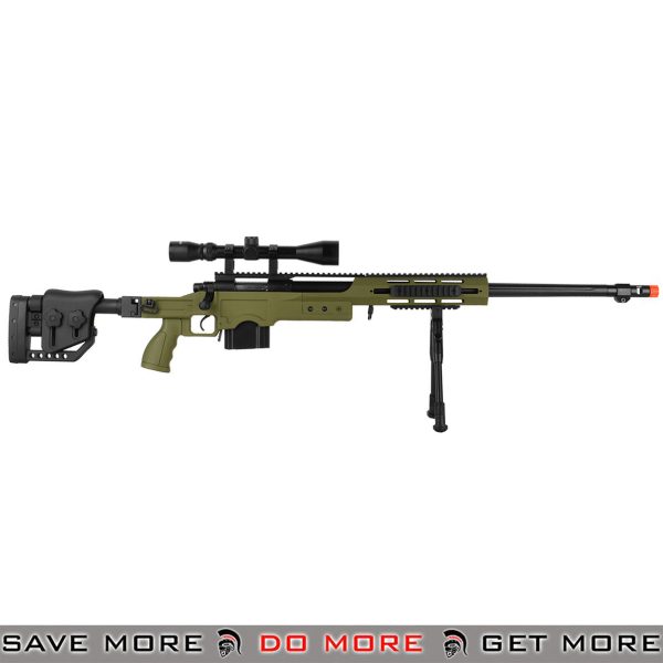 WELL MB4411GAB BOLT ACTION RIFLE w/BIPOD & SCOPE (COLOR: OD GREEN)