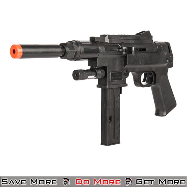 Rifle W/ Laser & Flashlight Spring Powered Airsoft Gun Left Angle