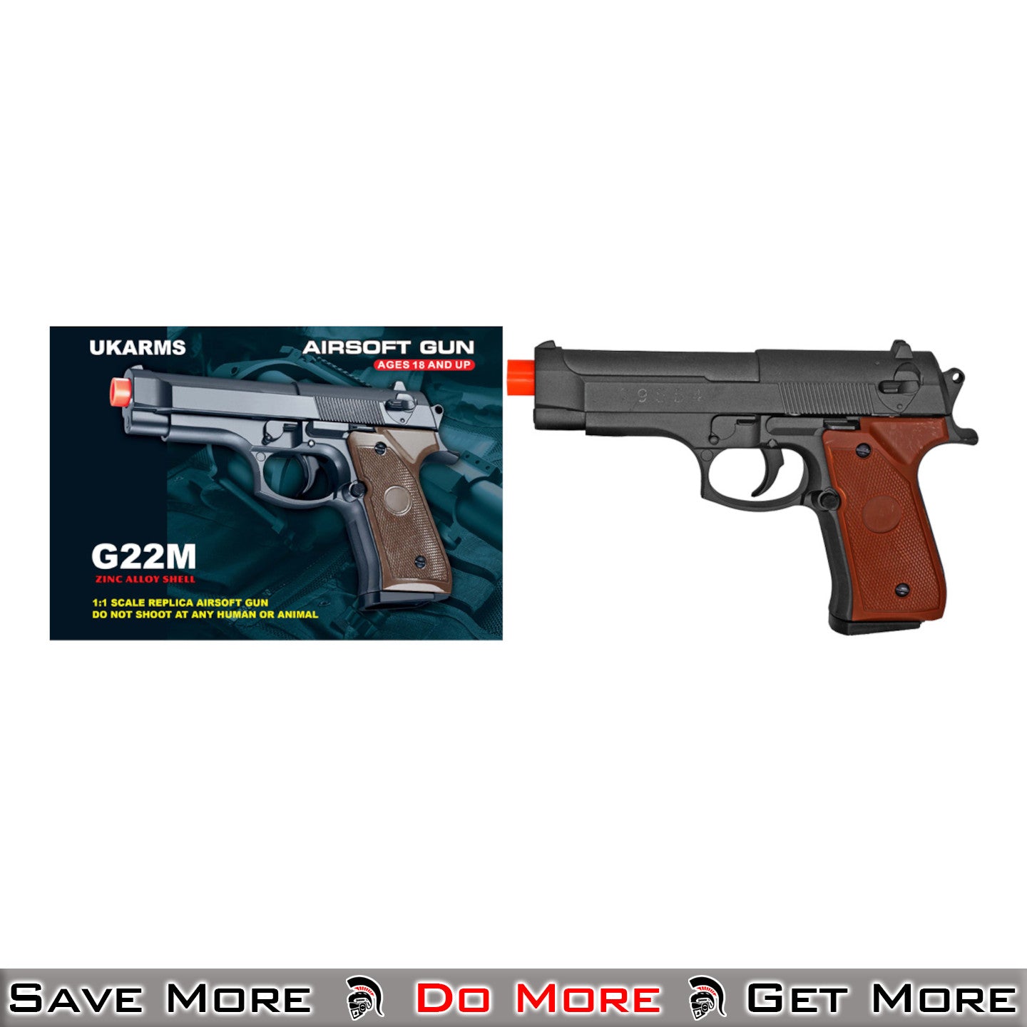 UK Arms G22M Metal Spring Powered Airsoft Pistol