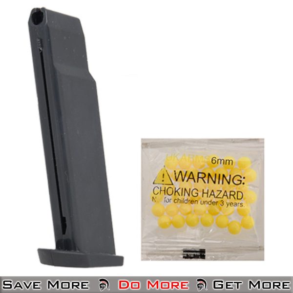 UK Arms M757B M9 (BLACK) Spring Powered Airsoft Gun Magazine