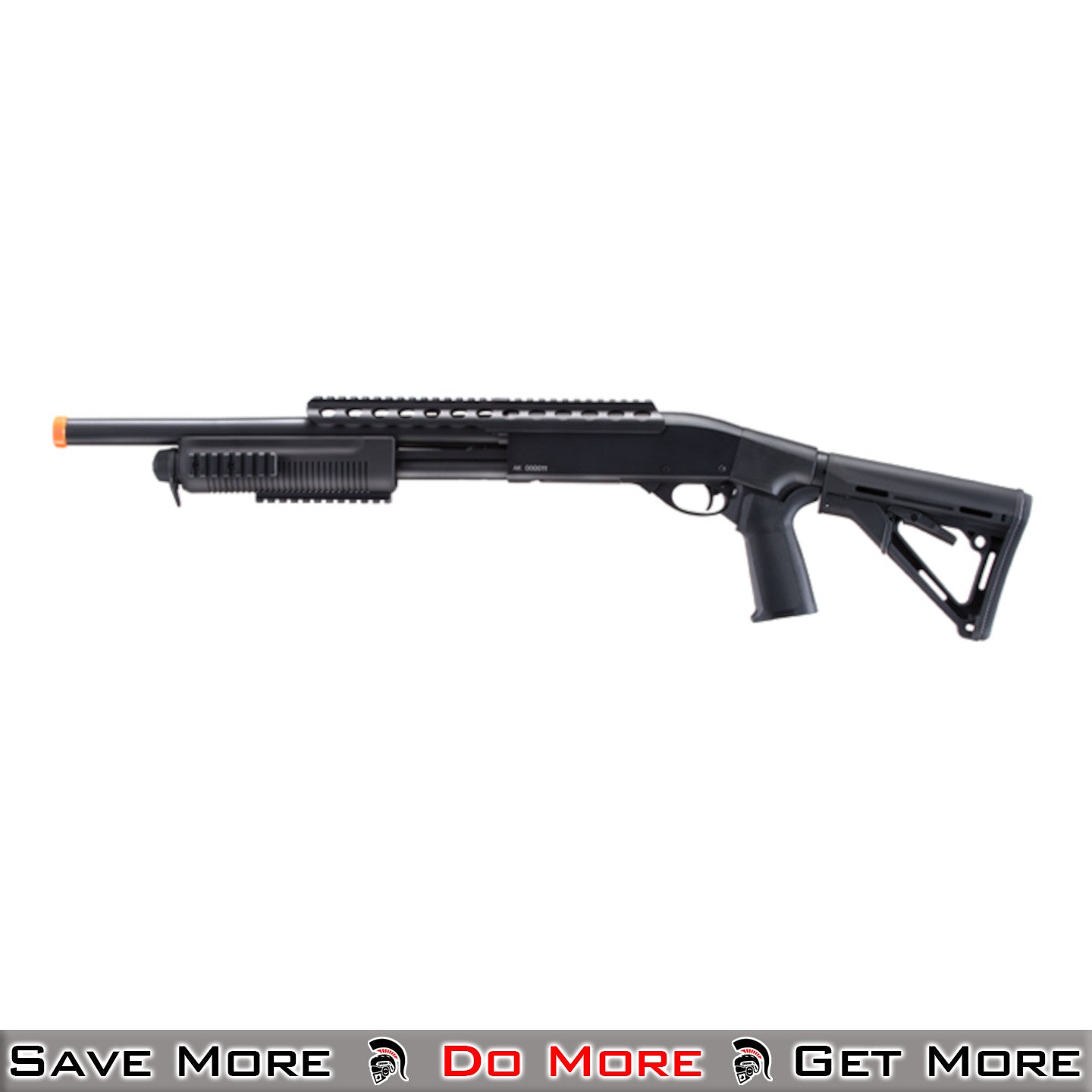 A&K Pump Airsoft Spring Shotgun W/ Adjustable Stock Left