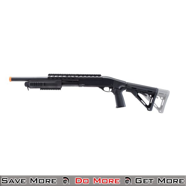 A&K Pump Airsoft Spring Shotgun W/ Adjustable Stock Left Adjustable Stock