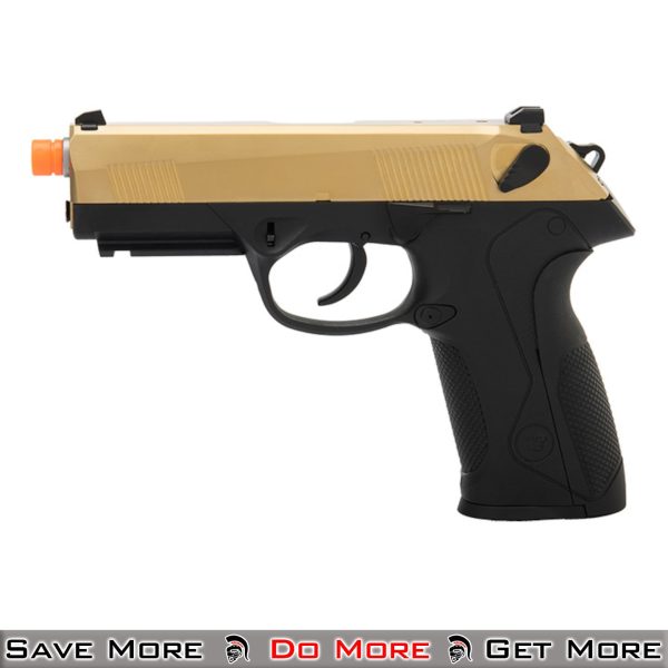 WE Tech Gas Blowback Pistol Gold GBB Airsoft Gun Left