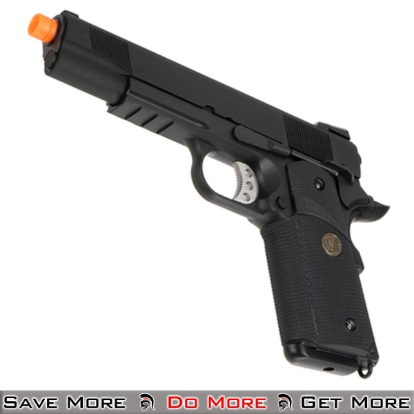 WE Tech MEU 1911 A1 Airsoft GBB Gas Gun Training Pistol Bottom Left Angle