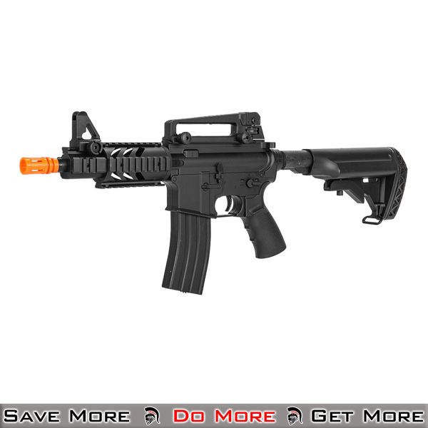 Well M4 CQB w/ Adjustable Crane Stock Airsoft AEG Rifle Facing At an Angle