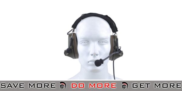 Z-Tactical COMTAC II Noise Reduction Hearing Protection Headset w/ Microphone - Foliage Green Head - Headsets- ModernAirsoft.com