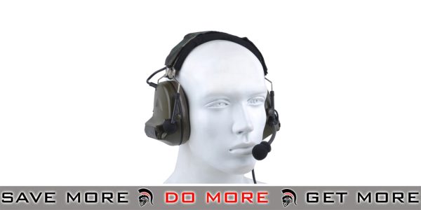 Z-Tactical COMTAC II Noise Reduction Hearing Protection Headset w/ Microphone - Foliage Green Head - Headsets- ModernAirsoft.com