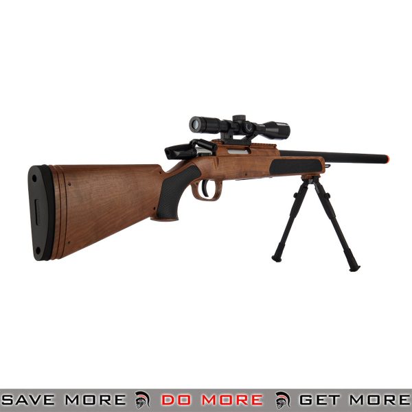 ZM51G MK51 SPRING BOLT ACTION AIRSOFT RIFLE WITH SCOPE [WOOD]