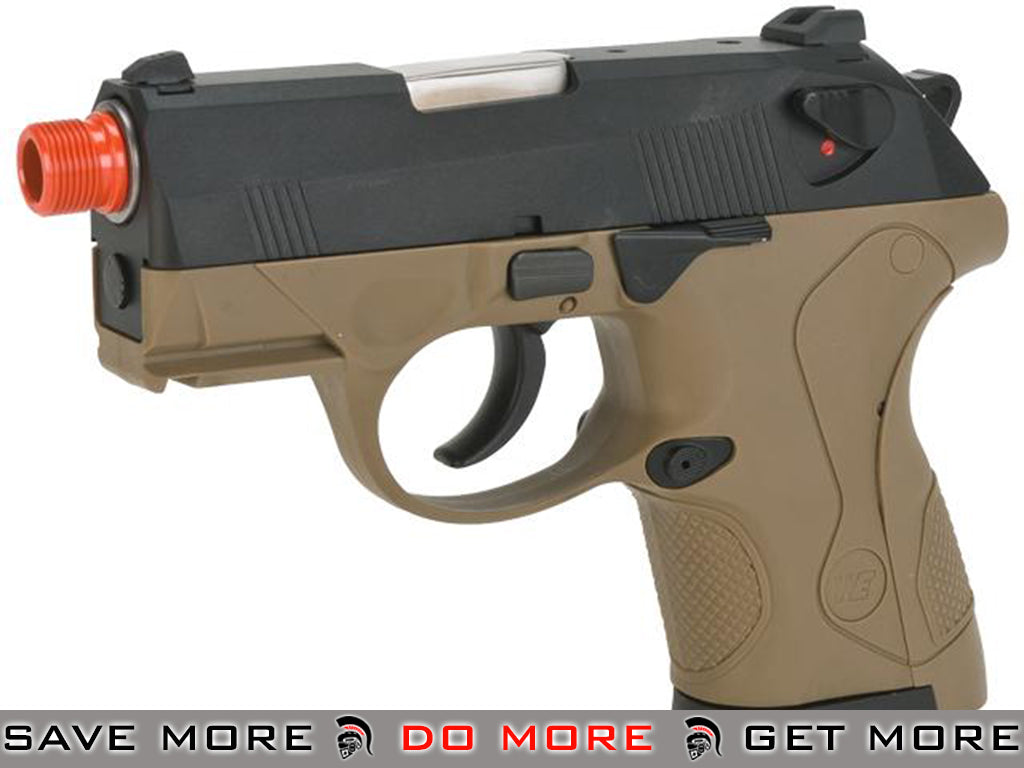 Bulldog Compact Airsoft Gas Blowback GBB Pistol by WE - Tan WE / CQB Master- ModernAirsoft.com