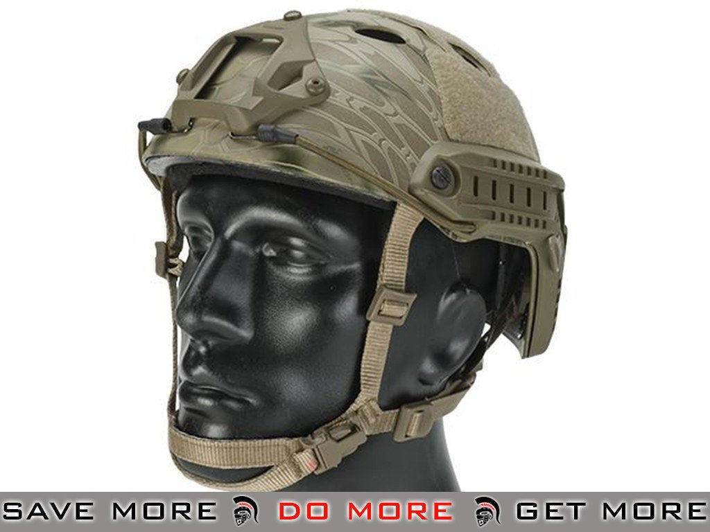 Lancer Tactical Airsoft PJ Type Advanced Bump Helmet - Kryptek Highlander Head - Helmets- ModernAirsoft.com