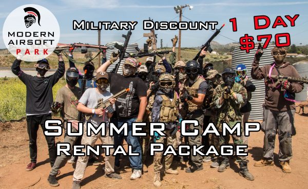 Modern Airsoft Park Summer Camp Boot Camp for Kids Under 16 July 16-18 Military Discount