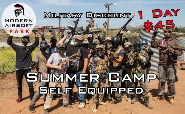 Modern Airsoft Park Summer Camp Boot Camp for Kids Under 16 July 16-18 Military Discount