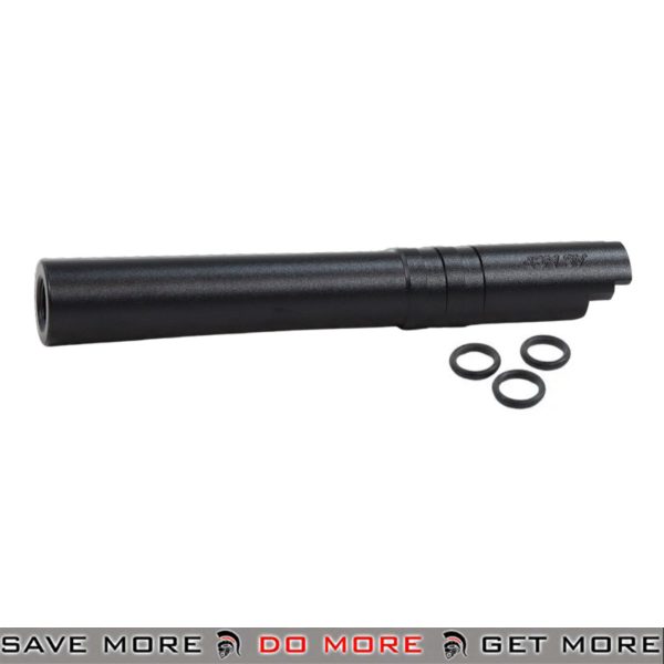 LA Capa Customs 5.1 Aluminum Threaded Outer Barrel for Airsoft GBB Pistols - Black