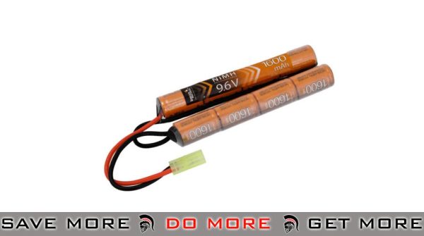 Lancer Tactical 9.6V 1600mAh NiMH 8 Cell Stick Nunchuck Battery BBs, Batteries, Gas- ModernAirsoft.com